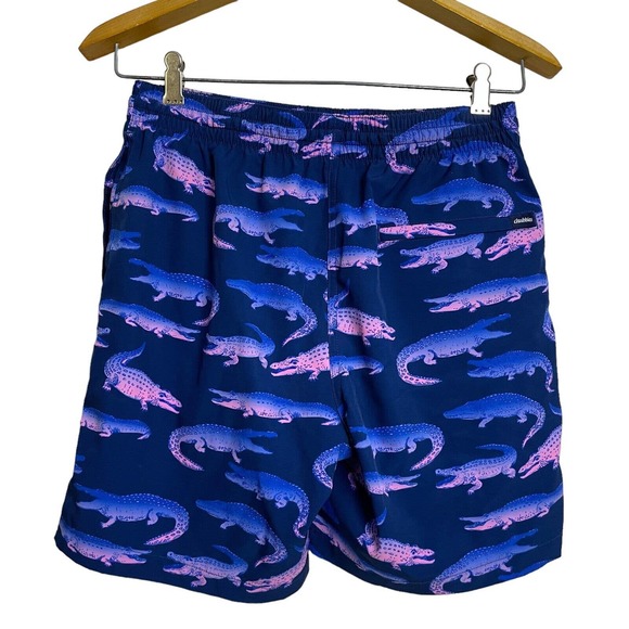 chubbies Swim Chubbies Glader Gator Swim Trunks 7 Mens Medium Blue